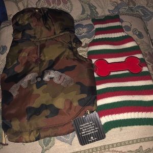 Dog Sweater and Jacket.